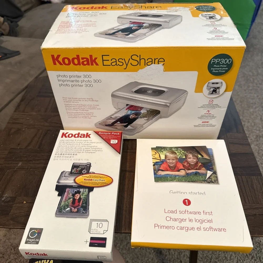 Kodak EasyShare Photo Printer 300 Opened Box Waterproof Photos Print